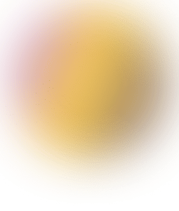 A circle featuring a vibrant blend of yellow and pink colors.