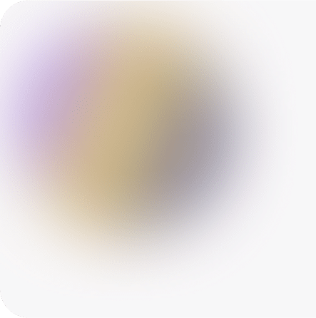 A white square centered on a vibrant purple and yellow background